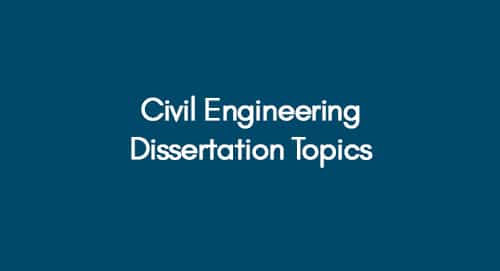 Civil Engineering Dissertation Help